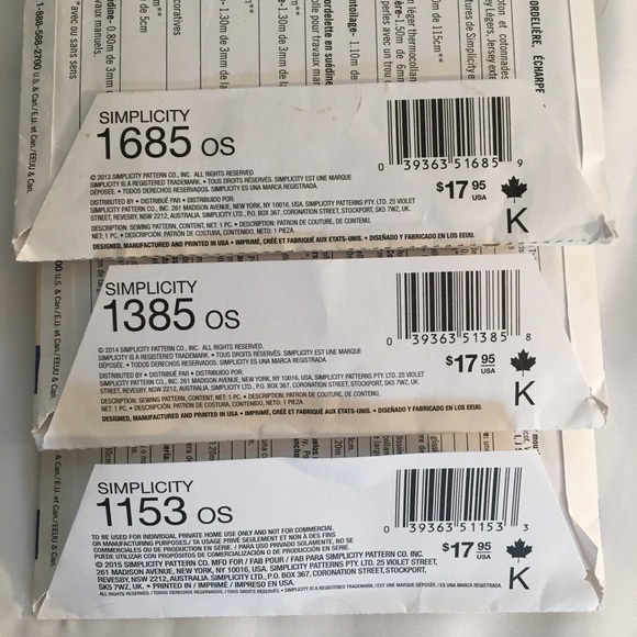 Lot of 5 New Simplicity and 1 See & Sew Handbag Tote & Accessories Patterns - Picture 5 of 6